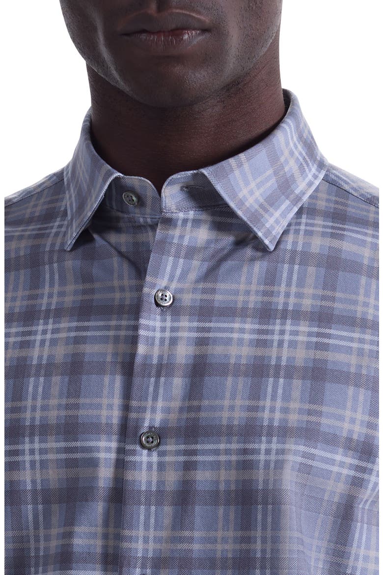 Jules OoohCotton® Plaid Button-Up Shirt, Alternate, color, CEMENT