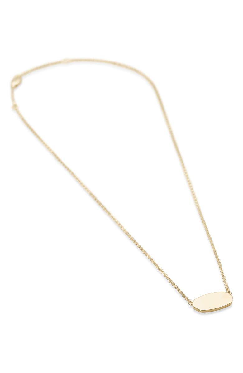 Kendra Scott Elisa 18K Gold Vermeil Short Pendant Necklace, Alternate, color, 