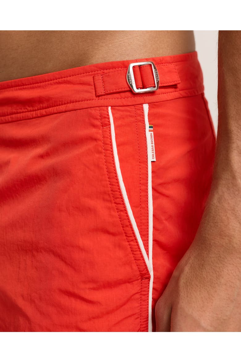 Bulldog Mid-Length Swim Shorts, Alternate, color, SUMMER RED