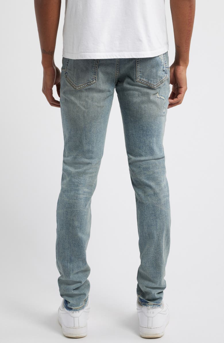 PURPLE BRAND Rip & Repair Skinny Jeans, Alternate, color, Light Indigo