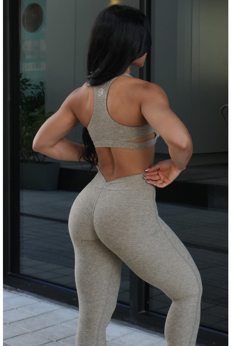 V Butt Lift Leggings, Alternate, color, Toasted Sugar