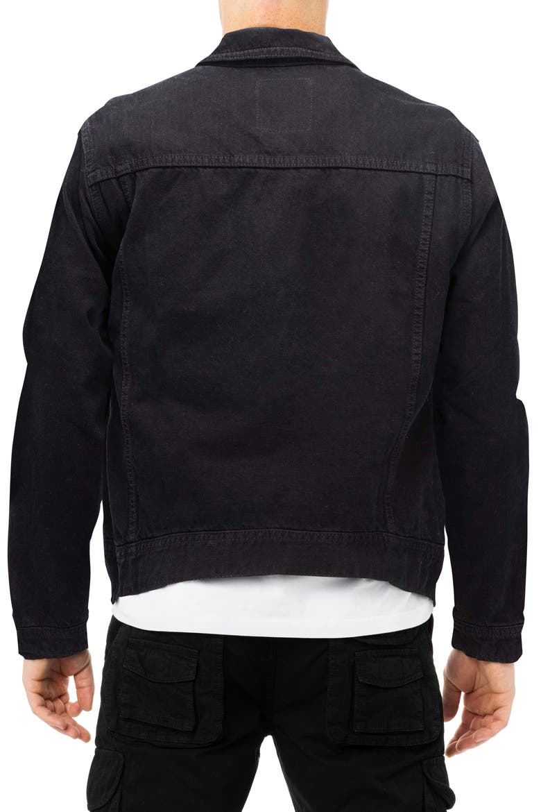 Denim Jacket, Alternate, color, JET BLACK