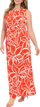 London Times Jersey Maxi Dress