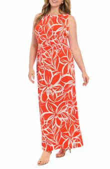 London Times Jersey Maxi Dress