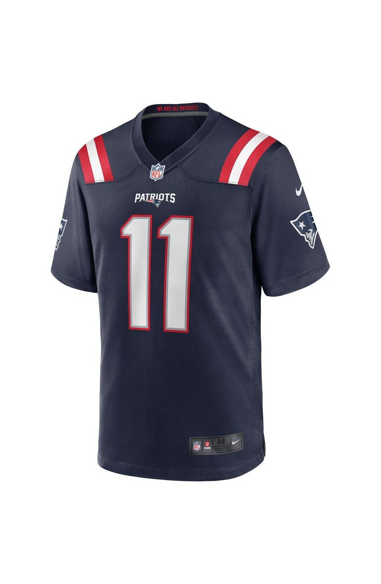 Nike Men's Nike Drew Bledsoe Navy New England Patriots Game Retired Player Jersey, Alternate, color, 