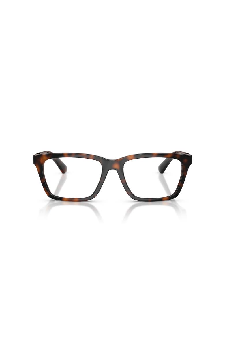 53mm Rectangle optical glasses, Alternate, color, Brown