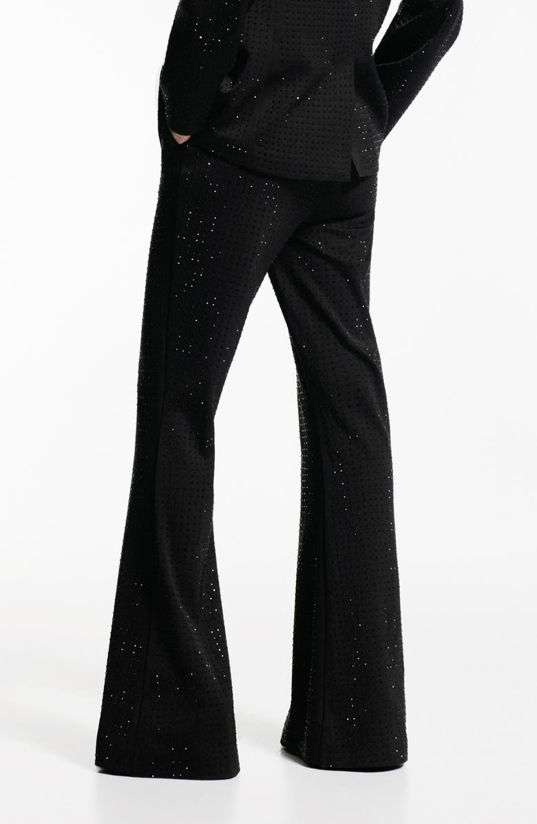 MANGO Rhinestone Embellished Straight Leg Pants, Alternate, color, 