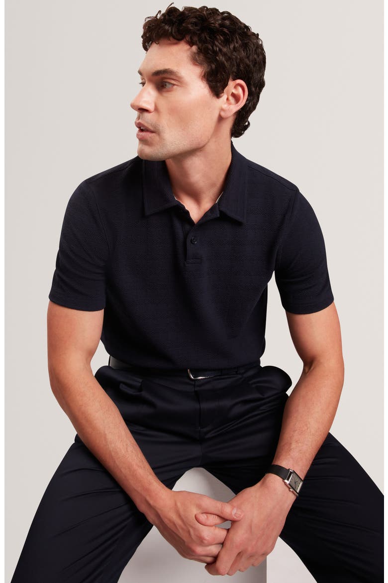 Serapa Texture Polo, Alternate, color, NAVY