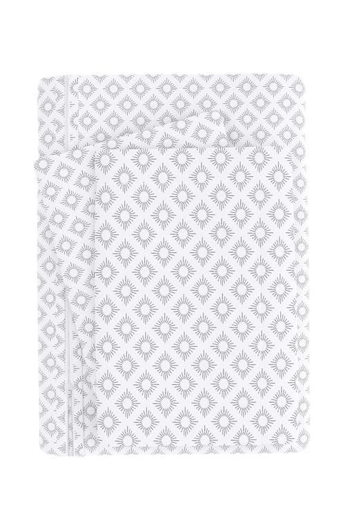 Homespun Ienjoy Home Premium Ultra Soft Polaris Pattern 3-piece Duvet Cover Set In White
