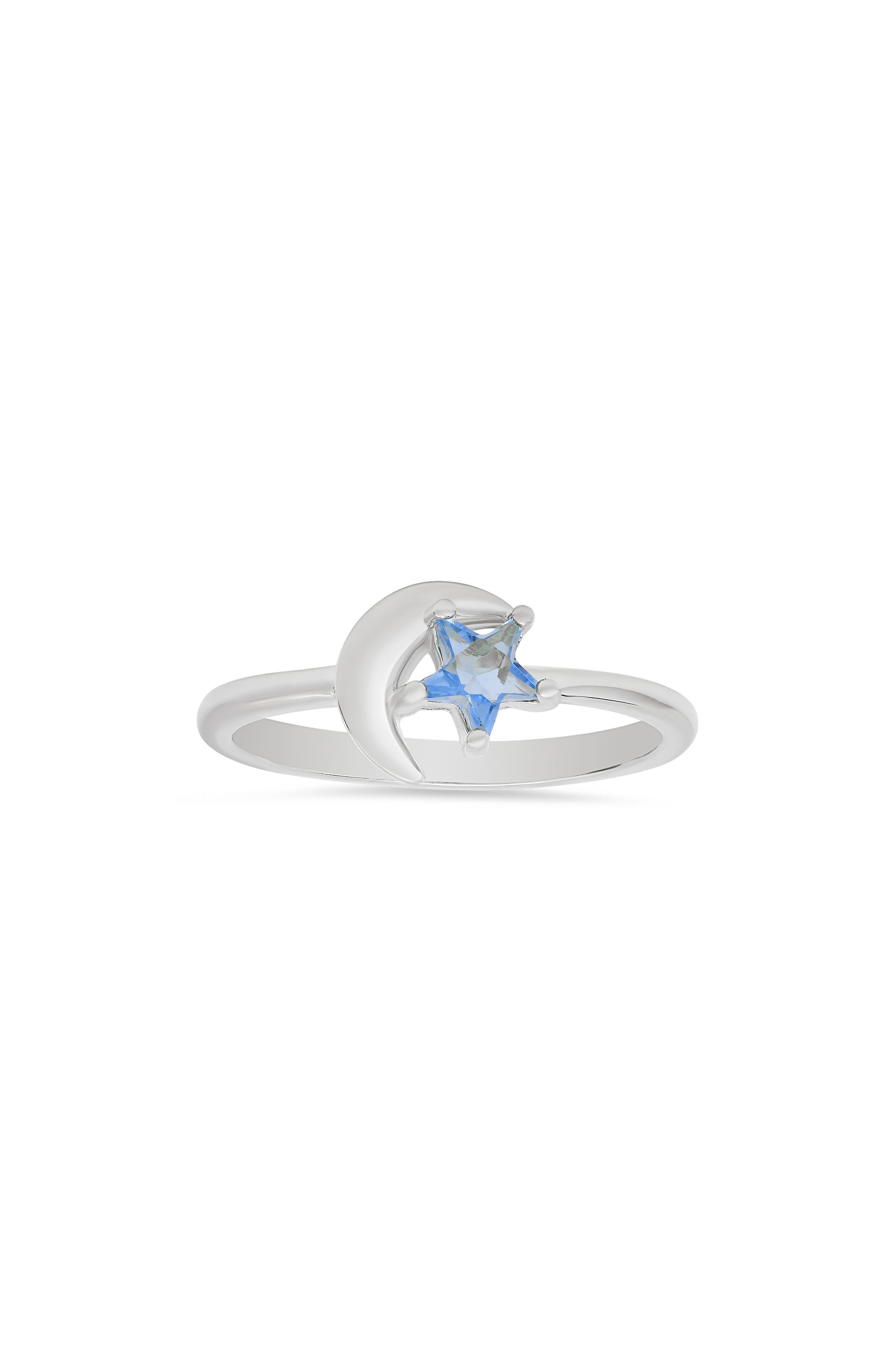 Queen Jewels Cubic Zirconia Celestial Star & Moon Ring