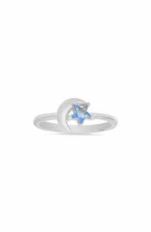 Queen Jewels Cubic Zirconia Celestial Star & Moon Ring