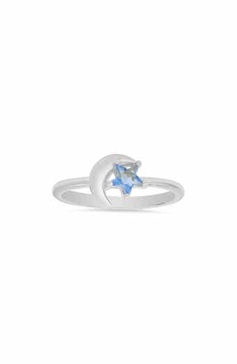 Cubic Zirconia Celestial Star & Moon Ring