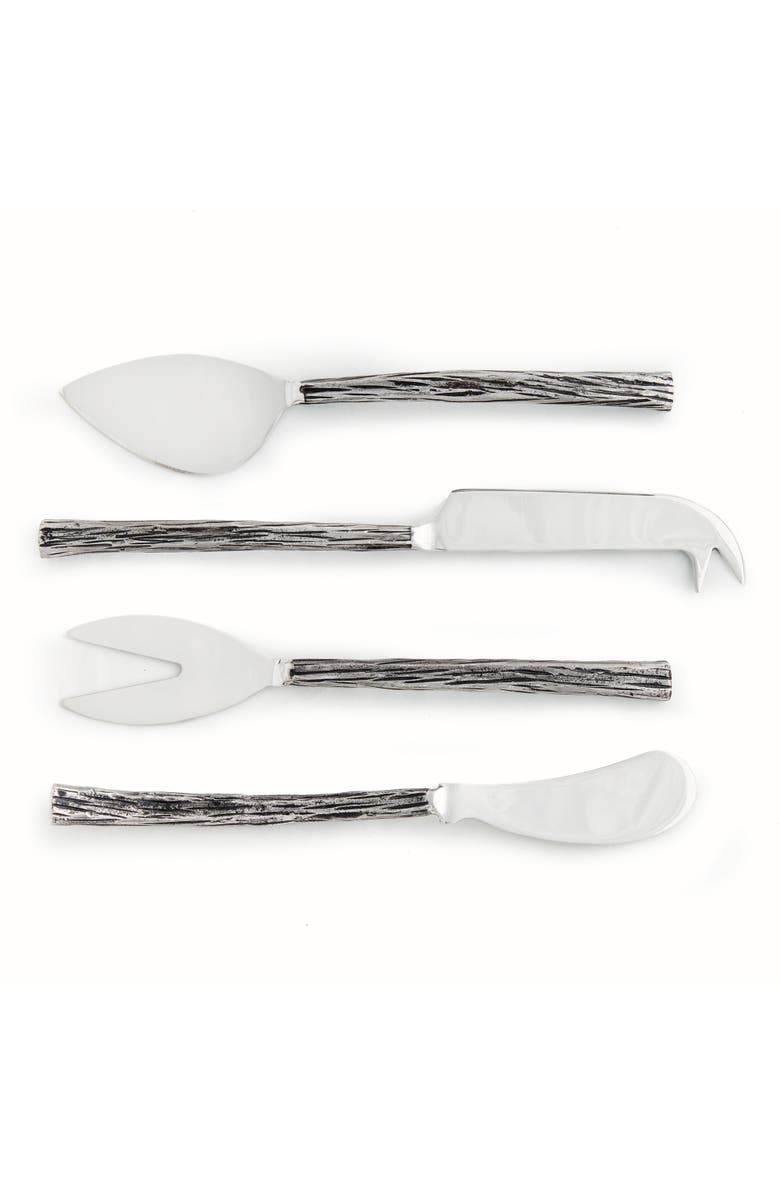 Napa Home & Garden Arwell Cheese Serving Knives Set of 4, Main, color, Silver