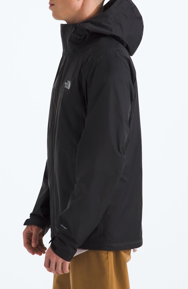 The North Face Venture 2 Hooded Waterproof Rain Jacket, Alternate, color, Tnf Black