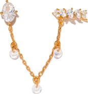 Girls Crew Dew You Chain Stud Ear Cuff