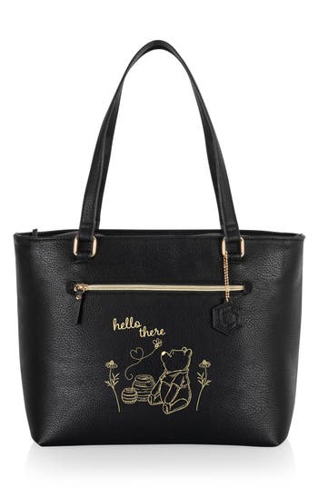 Picnic Time X Disney® Winnie The Pooh Uptown Cooler Tote Bag In Black