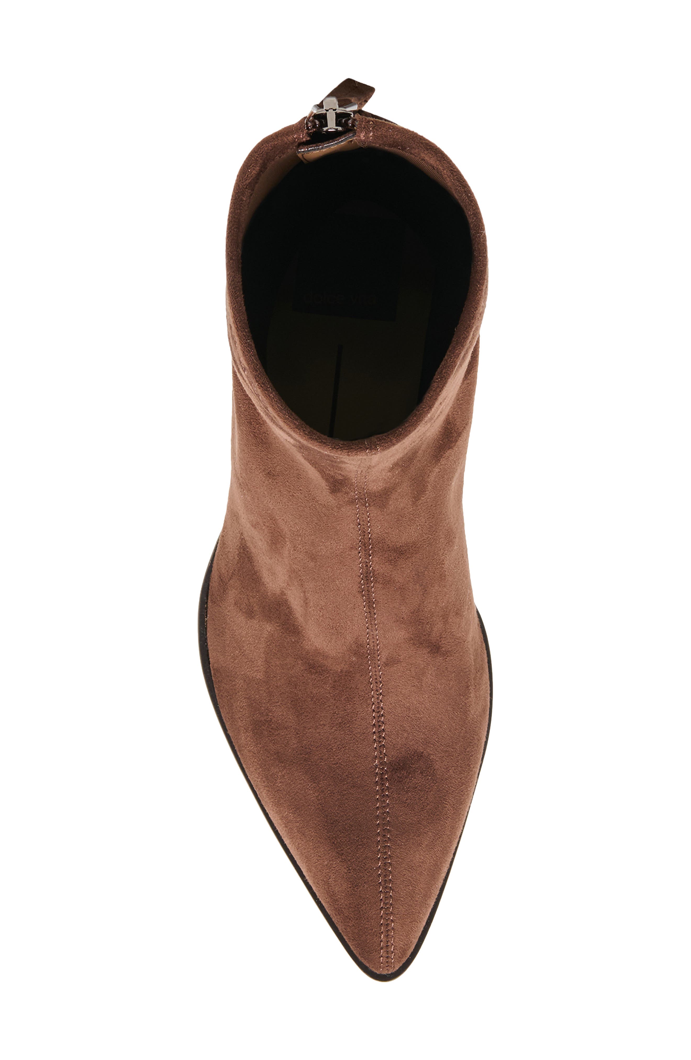 Alicen Bootie, Alternate, color, DARK BROWN STELLA SUEDE