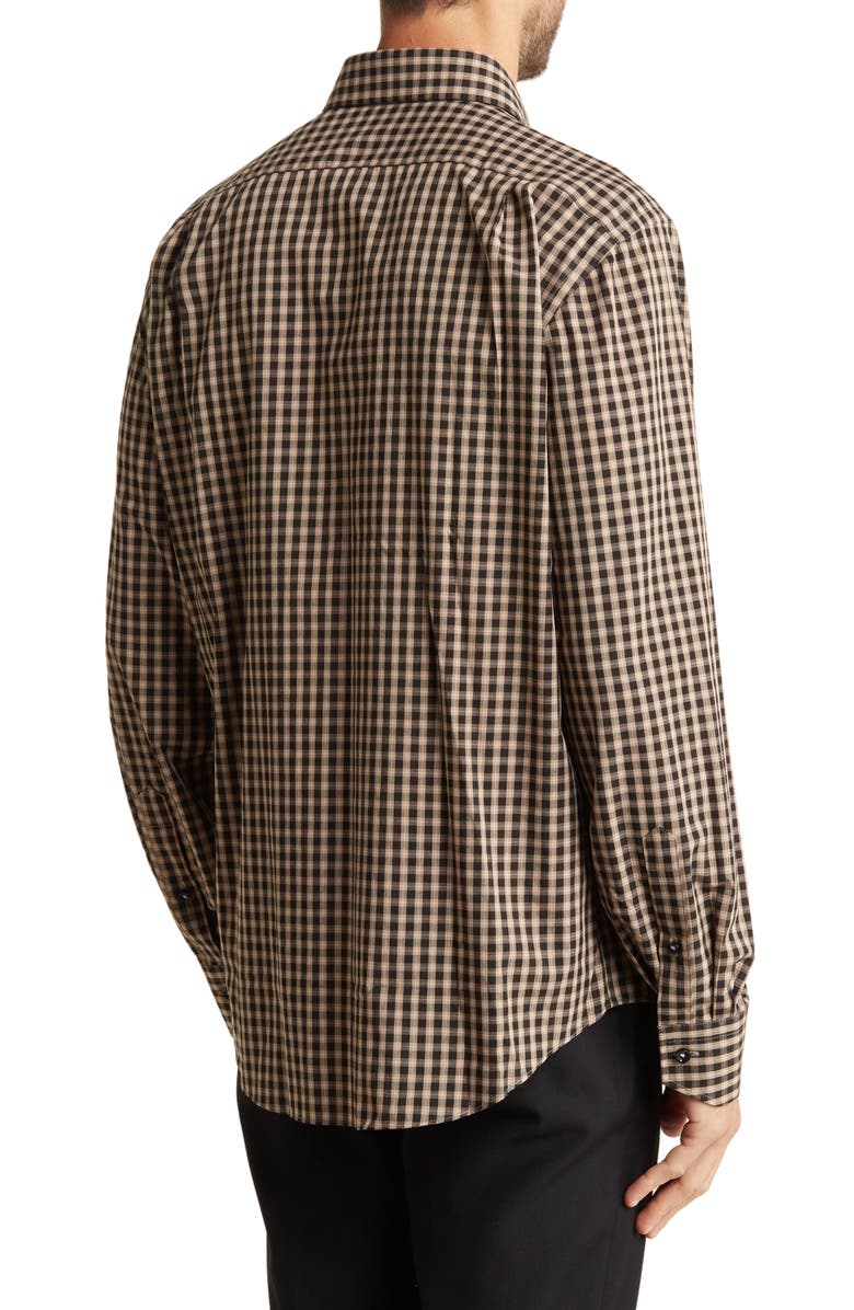 Lorenzo Uomo Check Print Trim Fit Long Sleeve Button-Up Shirt, Alternate, color,