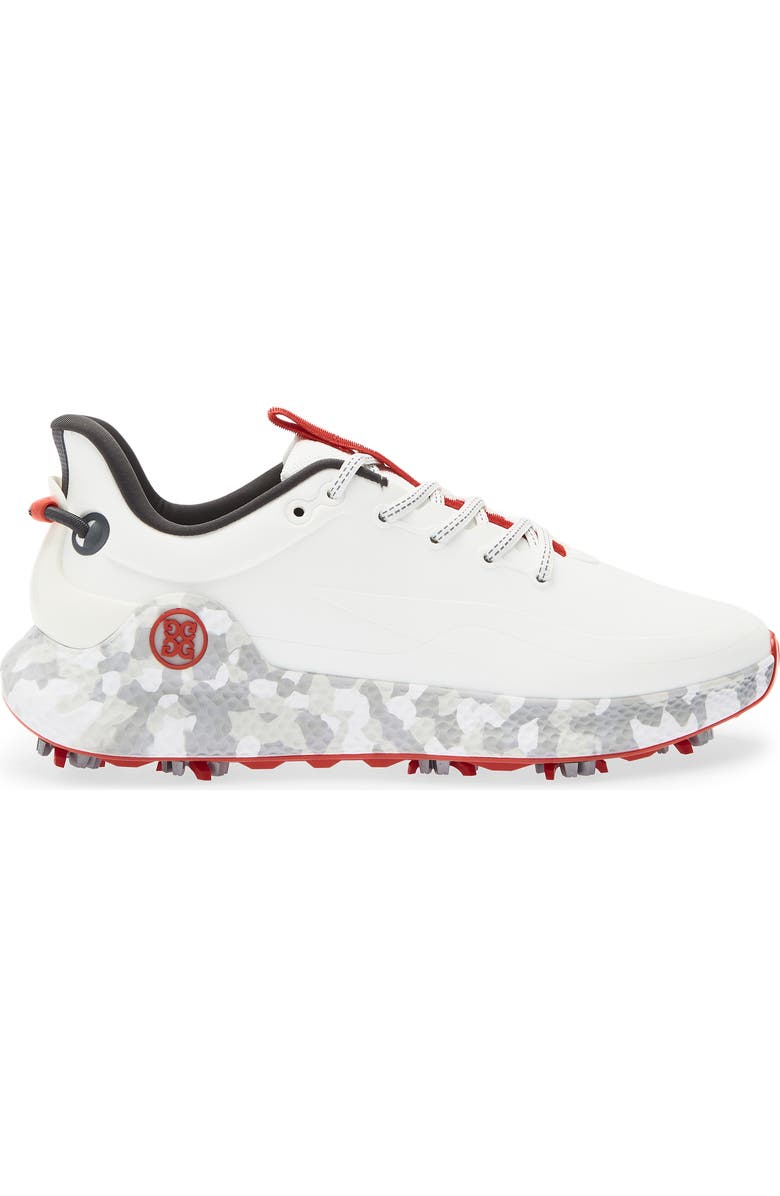 G/FORE MG4+ O2 G/LOCK Camo Mid Sole Golf Shoe, Alternate, color, Snow/ Charcoal