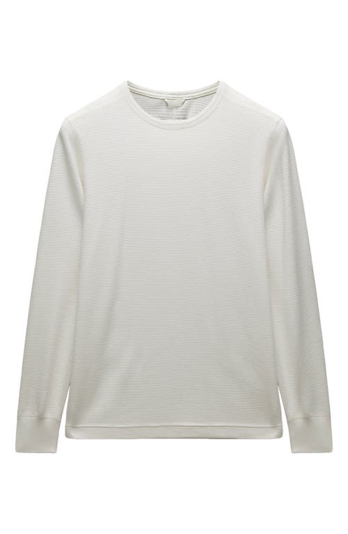 Reigning Champ Lightweight Waffle Stitch Long Sleeve T-shirt In White