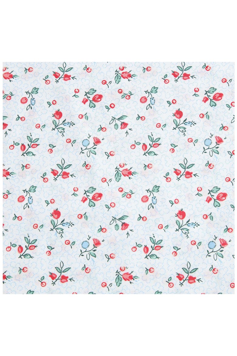 Aylesmore Ditsy Floral Full Cotton Percale Sheet Set, Alternate, color, BRIGHT RED