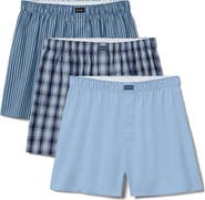 Tommy John Assorted 3-Pack Woven Cotton Boxers