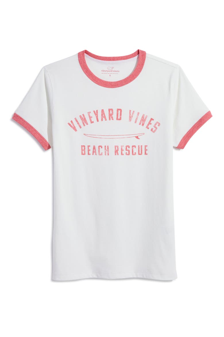 Cotton Blend Ringer T-Shirt, Main, color, MARSHMALLOW HTHR