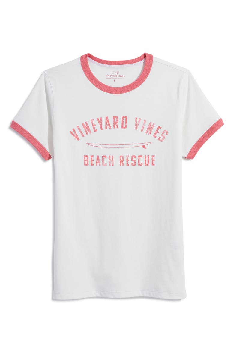 vineyard vines Cotton Blend Ringer T-Shirt, Main, color,