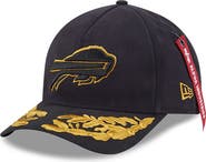 New Era x Alpha Industries Men's New Era x Alpha Industries  Black Buffalo Bills A-Frame 9FORTY Adjustable Hat