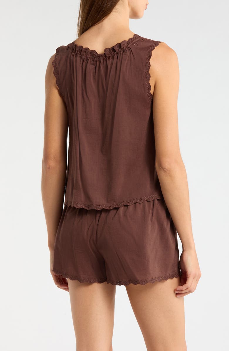 Reformation Hazel Short Pajamas, Alternate, color, Cafe