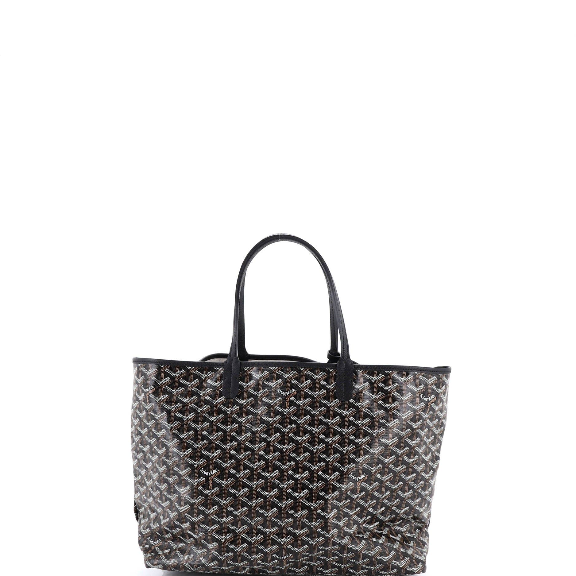 Pre-Owned Goyard Saint Louis Tote Coated Canvas PM, Alternate, color, Black
