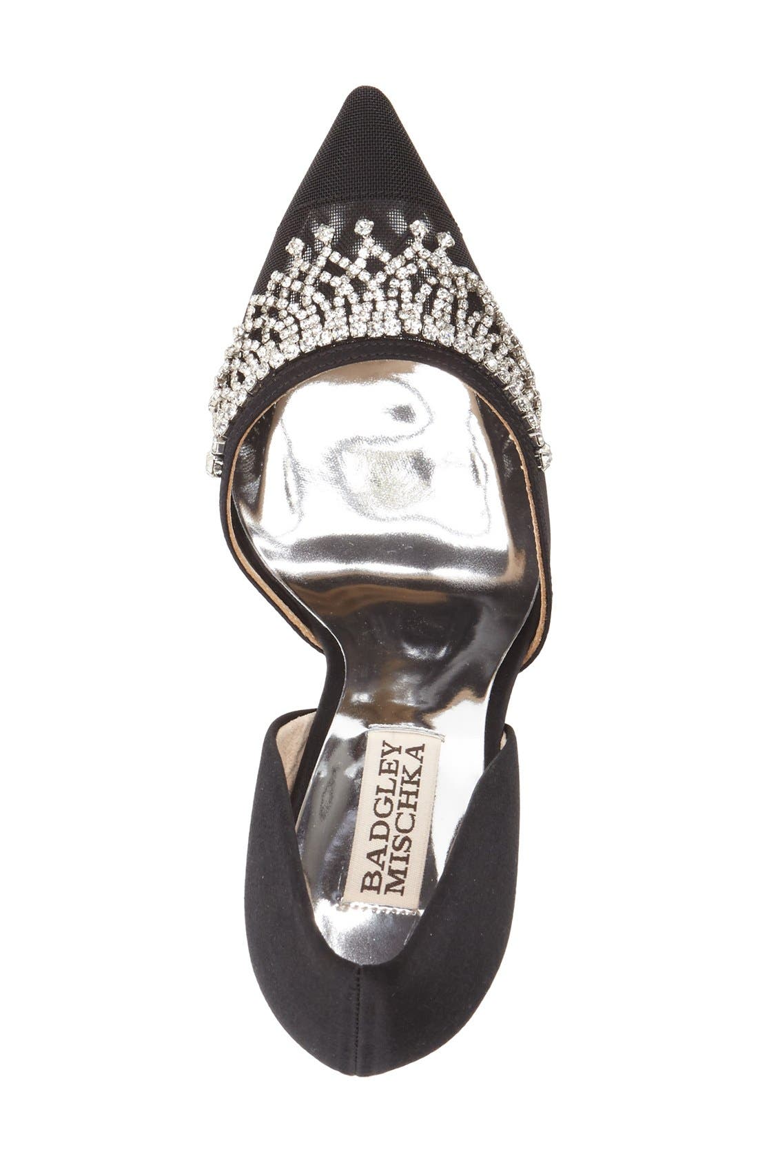 Badgley Mischka Collection Badgley Mischka 'Genna' Embellished d'Orsay Pump, Alternate, color, 
