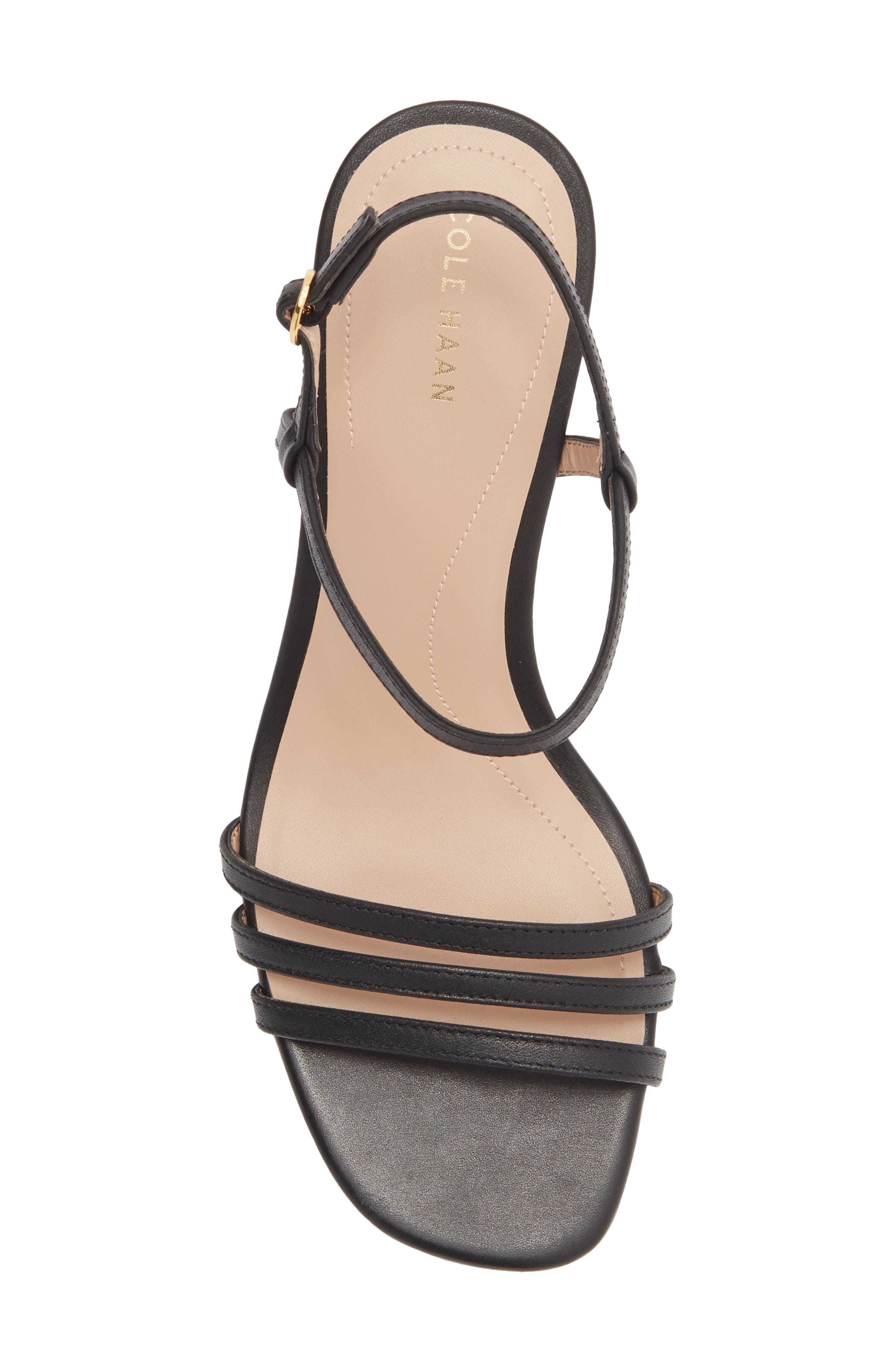 Cole Haan Michelina Strappy Sandal, Alternate, color, Black Leather