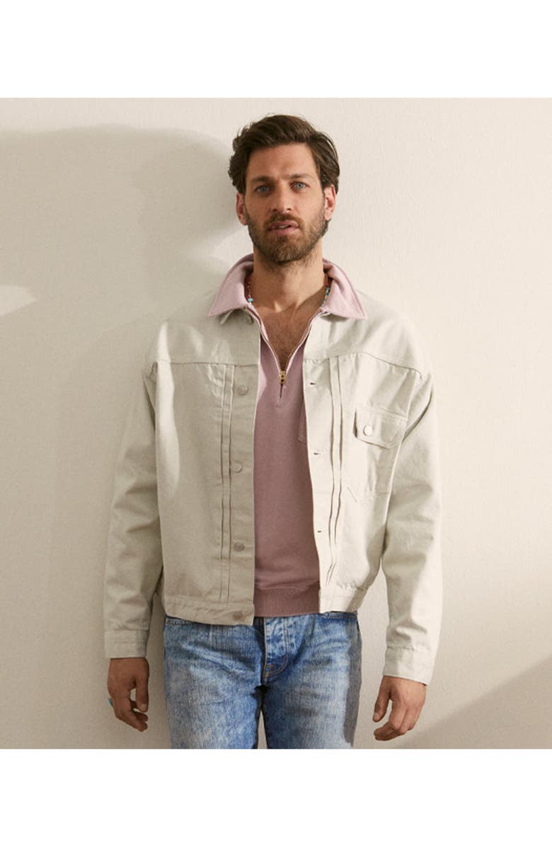 Fortela Drill Cotton Jacket, Alternate, color, White