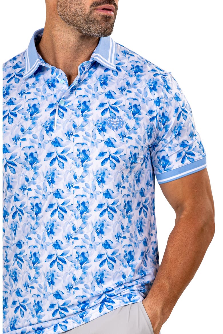 Martyr00008 Print Golf Polo, Alternate, color, BLUE