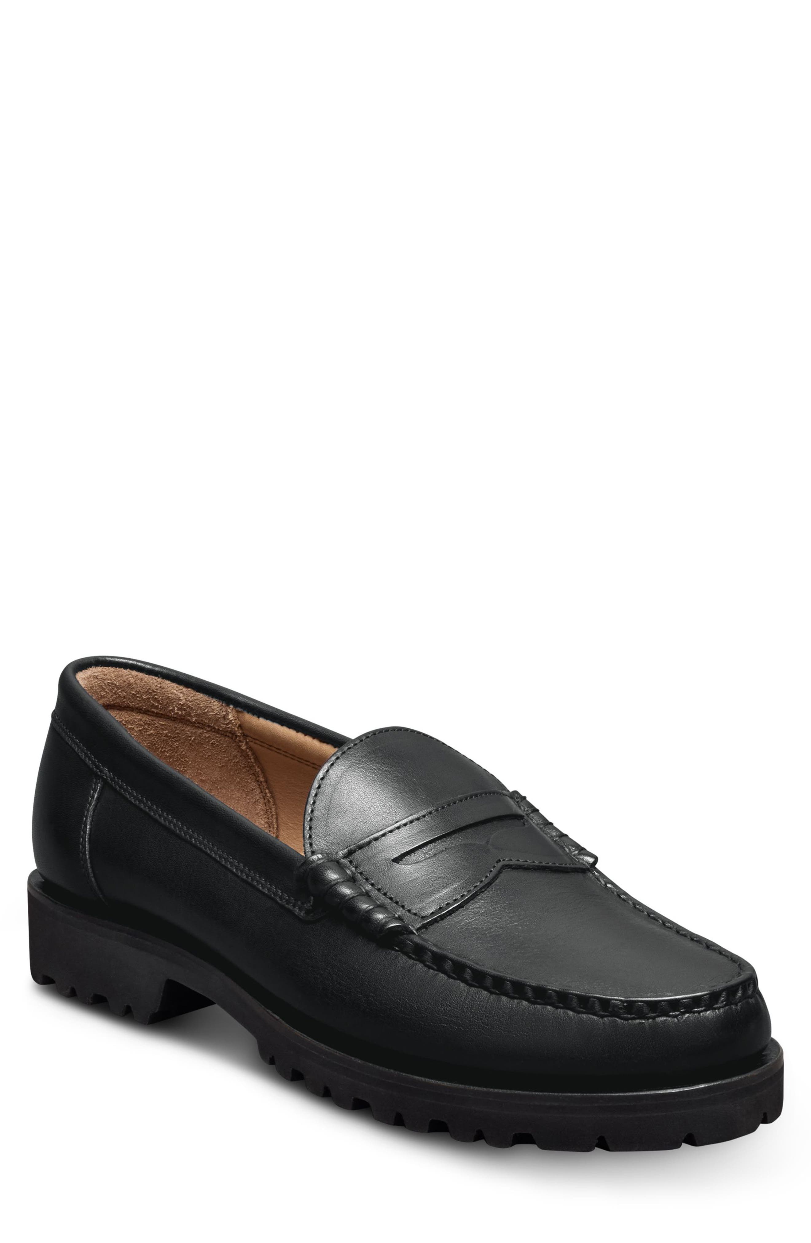 Allen Edmonds Nelson Penny Loafer, Main, color, Black Leather