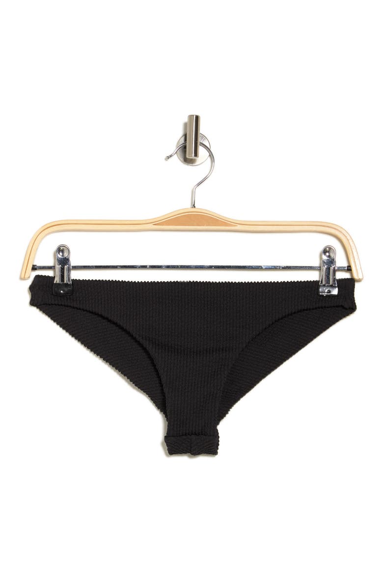 Summer High Tanga Bikini Bottoms, Alternate, color, BLACK SANDS