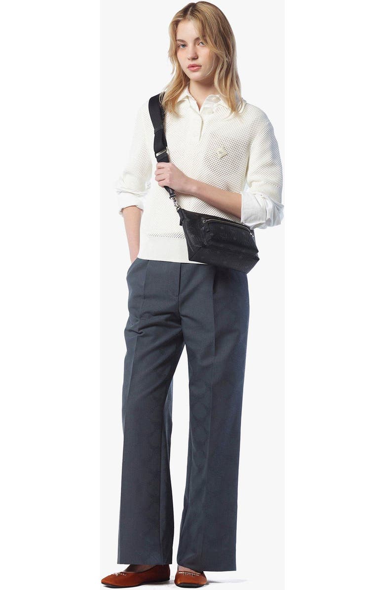 MCM Aren Crossbody in Visetos, Alternate, color, Black