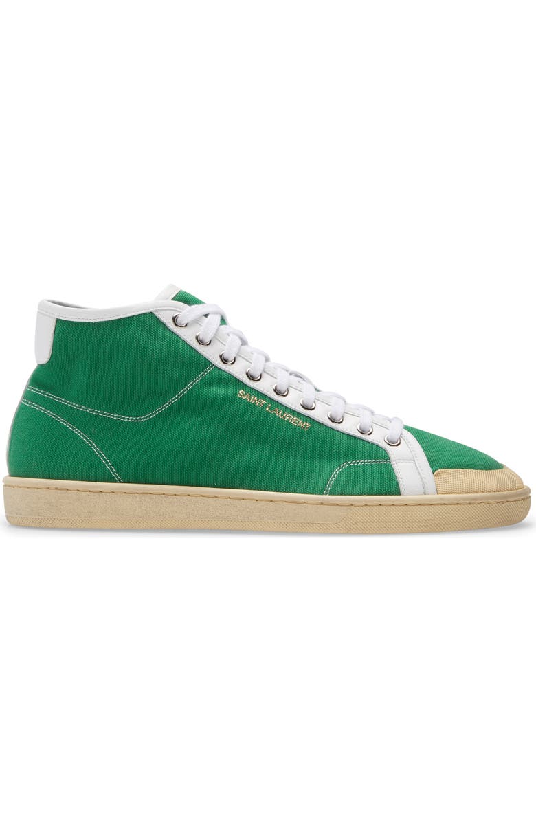 Saint Laurent Mid Top Sneaker, Alternate, color,