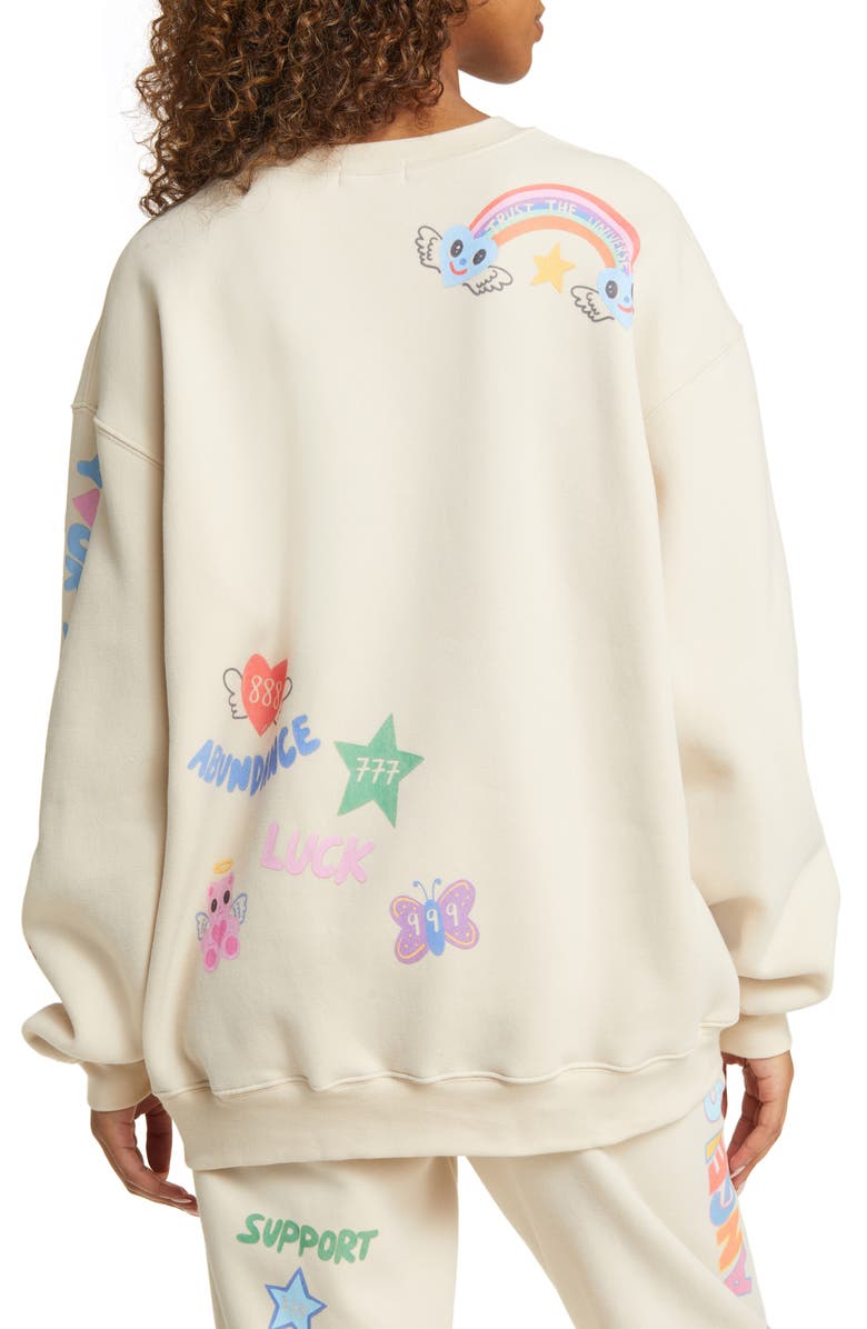 THE MAYFAIR GROUP Angels All Around You Graphic Sweatshirt, Alternate, color, 