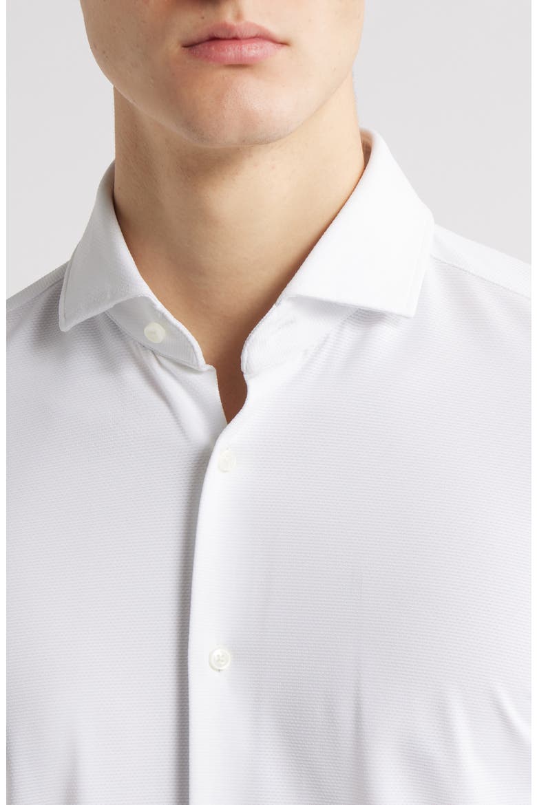 Hank Kent Slim Fit Performance Stretch Dress Shirt, Alternate, color, WHITE