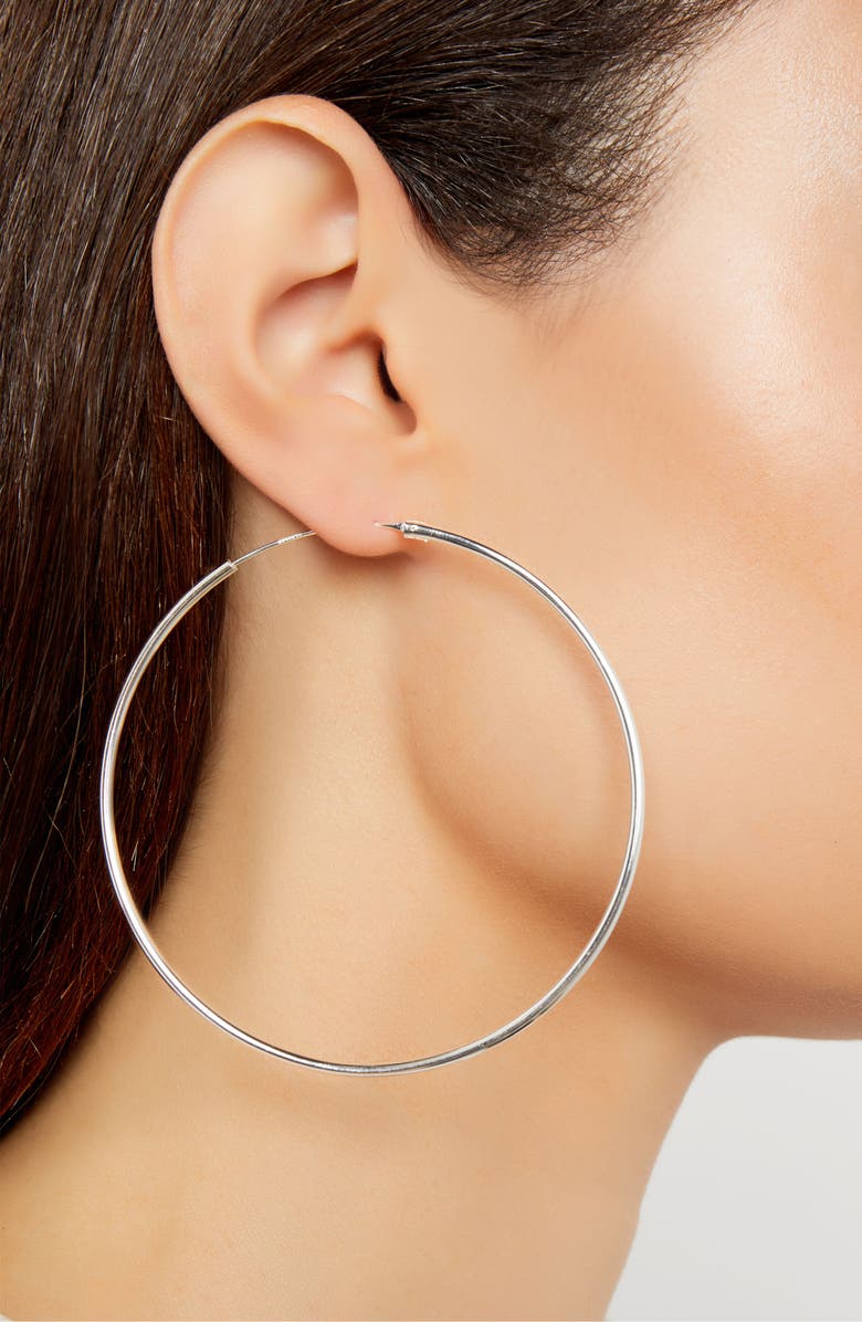 Argento Vivo Sterling Silver Argento Vivo Endless Hoop Earrings, Alternate, color, 