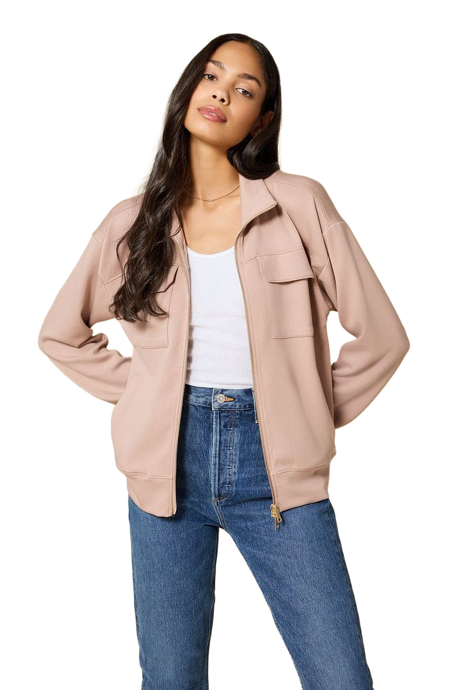 DreamTech Double Zip Bomber Jacket - image 4