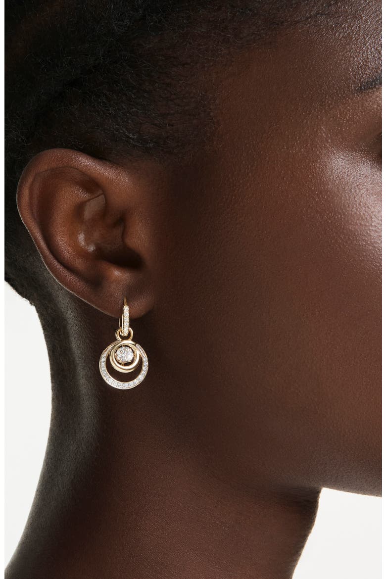 Hyperbola Drop Earrings, Alternate, color, GOLD/ WHITE