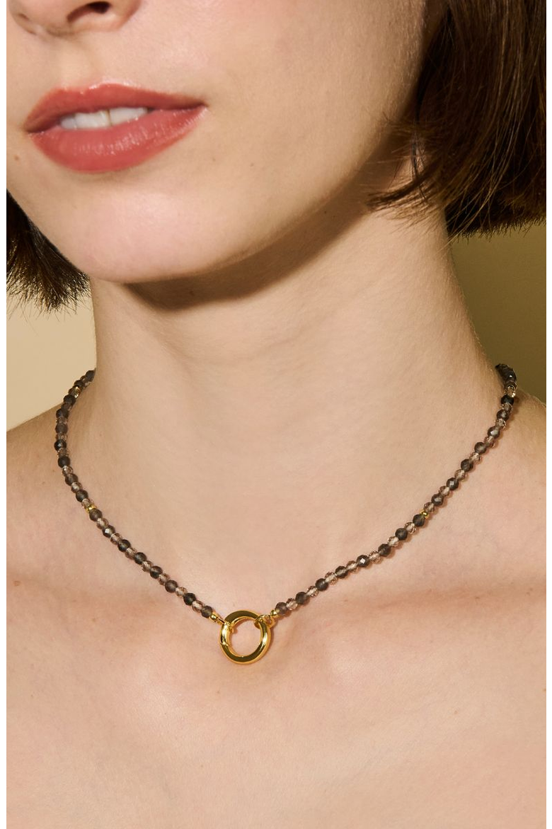 Smoky Quartz Energy Gemstone Necklace, Alternate, color, Smoky Quartz