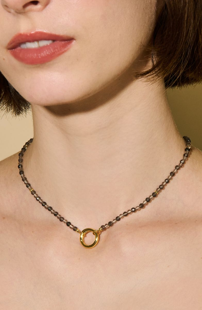 Little Sky Stone Smoky Quartz Energy Gemstone Necklace, Alternate, color, Smoky Quartz