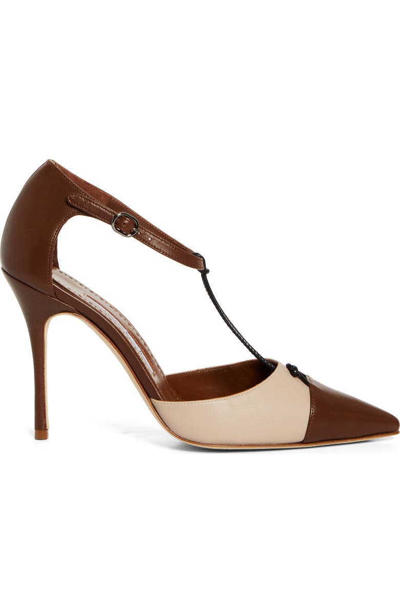 Manolo Blahnik Assala T-Strap Pump, Alternate, color,