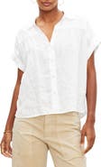 VELVET Aria Linen Button-Up Top