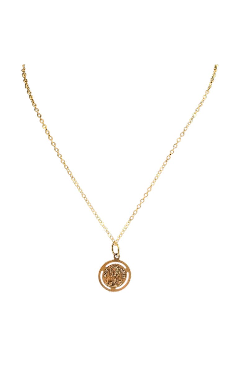 MADISON BEVERLY HILLS Vintage Virgin Mary Pendant Necklace, Alternate, color, Blue