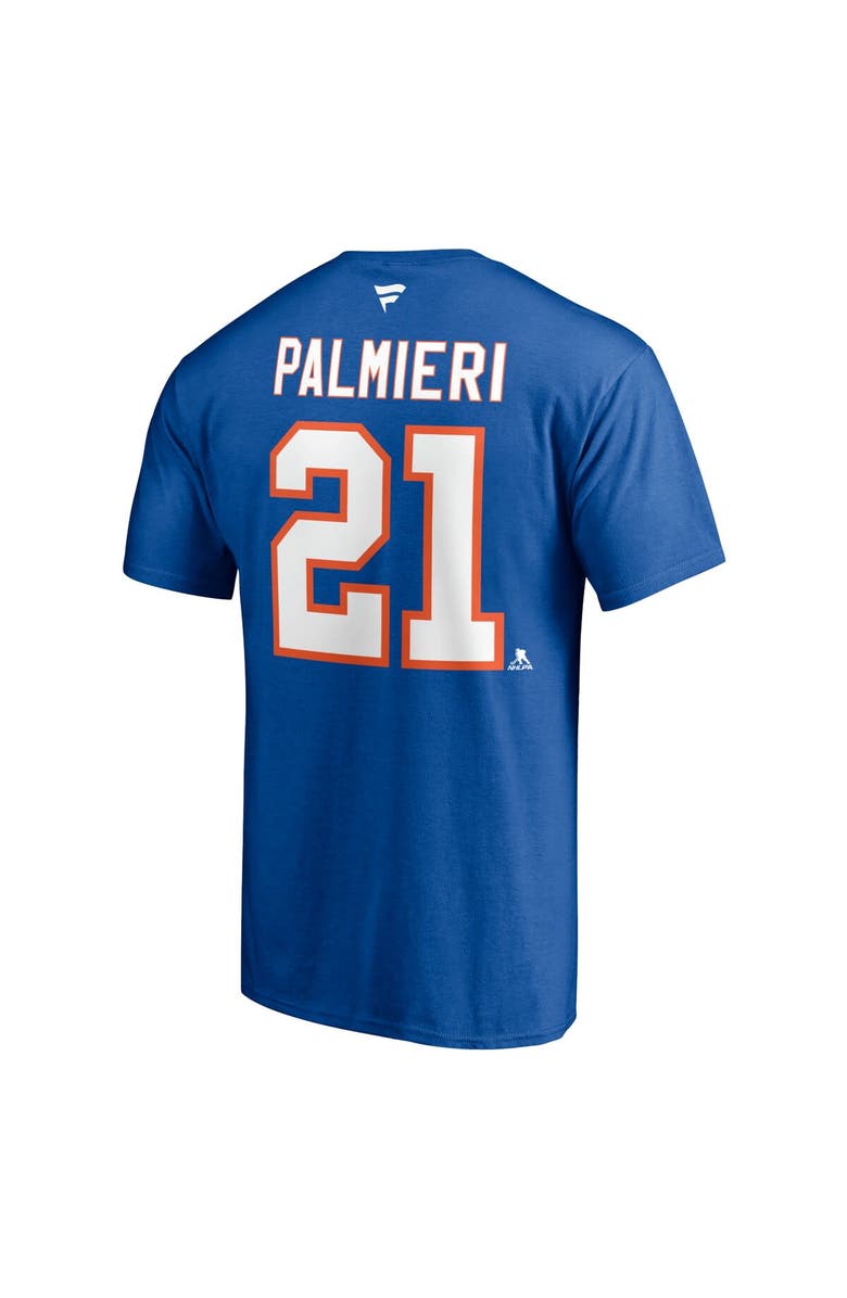 FANATICS Men's Fanatics Branded Kyle Palmieri Royal New York Islanders Authentic Stack Name & Number T-Shirt, Alternate, color, 